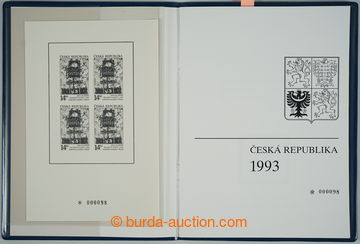 252869 - 1993 ROČNÍKOVÉ ALBUM 1993 / RA 1, incl. black print Conte