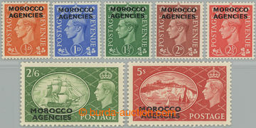 252876 - 1951 BRITSKÁ POŠTA V MAROKU / SG.94-100, Jiří VI. ½P - 