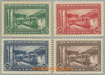 252911 - 1932 Mi.180-183, Otevření vlakové trati S. MARINO-RIMINI 