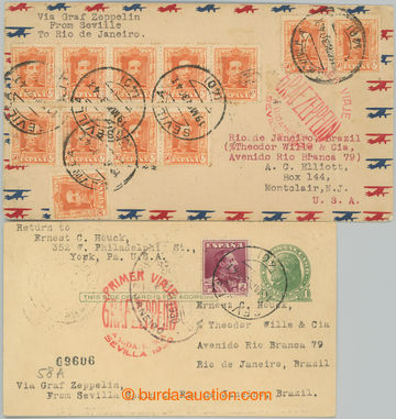 252918 - 1930 ZEPPELIN / 2x 1.SAF, Sie.58 na úseku SEVILLA-RIO DE JA