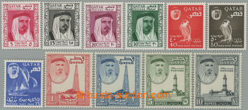 252934 - 1961 SG.27-37, Ahmad bin Ali al-Thani - Motives 5np-10Rs; co