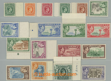 252935 - 1938-1952 SG.121-133a, Jiří VI. - Motivy ½P - £1; komple