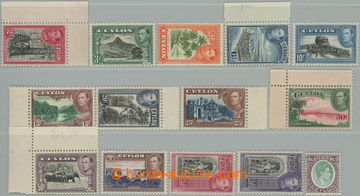 252939 - 1938-1949 SG.386c-397a, Jiří VI. - Motivy 2c - 5R; komplet