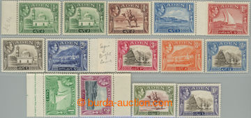 252946 - 1939-1948 SG.16-27, George VI. - Motives ½a-10Rs; complete 