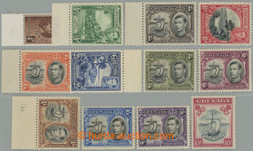 252949 - 1937-1950 SG.152b, 153-163f, Jiří VI. - Motivy ¼P - 10Sh;