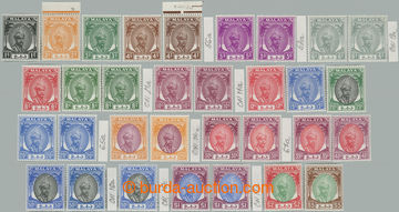 252956 - 1950-1956 SG.53-73, Abu Bakar 1c - £5; kompletní svěží 