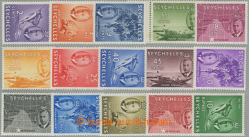 252959 - 1952 SG.158-172, Jiří VI. - Motivy 2c - 10R; kompletní s