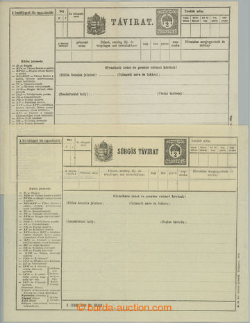 252983 - 1918 Mi.TB20, TB21, comp. 2 pcs of Un forerunner p.stat form