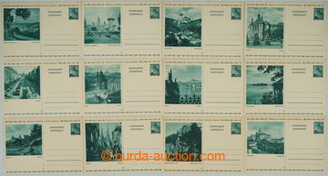 252984 - 1939 CDV6/1-12, Lipová ratolest 60h, kompletní řada 12ks 