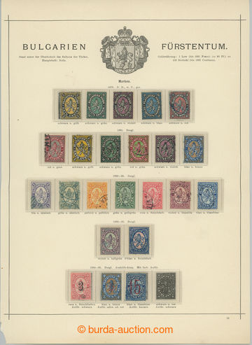 252986 - 1879-1887 [SBÍRKY]  malá sbírka na 2 listech, mj. komplet