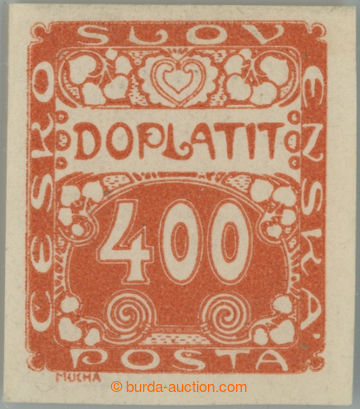 252989 - 1919 ZT  Pof.DL11, Ornament 400h, zkusmý tisk v červenoora