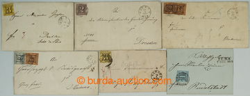 253094 - 1852 selection of 6 folded letters with issue 1852 in Thaler