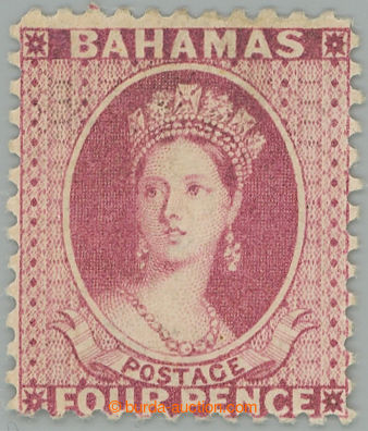 253099 - 1882 SG.41, Victoria Chalon Head 4P rose, perf 12, wmk CA; F