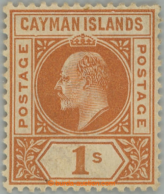 253106 - 1902-1903 SG.7a, Edward VII. 1Sh, DENTED FRAME, wmk single C