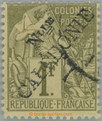 253147 - 1892 Yv.34, Allegory 1Fr olive with overprint NLLE CALEDONIE