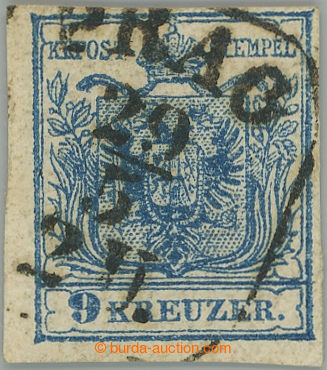 253190 - 1850 Ferch.5IIIa HP, Znak 9Kr IIIa z tiskové desky 5, prosl