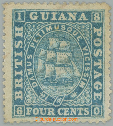 253212 - 1866-1875 SG.109, Fregata Sandbach 4C bright blue, perforace