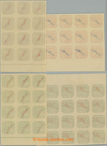 253256 - 1939 Sy.NV2, 3, 4, 6 SOP, Overprint issue 5, 7, 9 and 20h, c