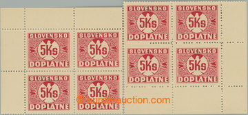 253284 - 1939 Sy.D10Xx, 5Ks červená (I), vodorovný rastr v lepu, l