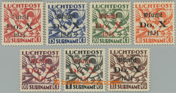 253314 - 1931 Mi.159-165, air-mail overprint 10c-1½G, overprint WLUC