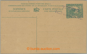 253321 - 1920 ZT  CDV20, jednoduchá dopisnice pro cizinu, zkusmý ti