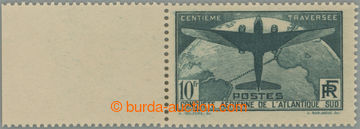 253336 - 1937 Mi.327, Letecká 10Fr tmavě zelená; luxusní krajový