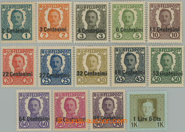 253389 - 1918/1919 VYDÁNÍ PRO ITÁLII / ANK.I.-XIV., přetiskové K