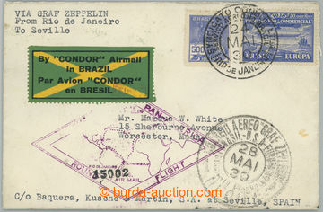 253434 - 1930 ZEPPELIN / SÜDAMERIKAFAHRT 1930 / Let-dopis do Španě