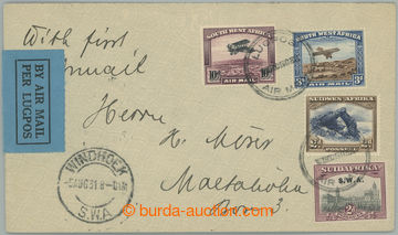 253436 - 1931 airmail letter franked with i.a. airmail stamp 10P and 