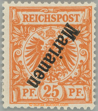 253461 - 1900 Mi.5bIIK, Adler 25Pfg orange with INVERTED overprint MA