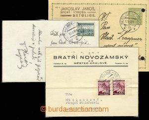 25350 - 1939 3 pcs of entires with forerunner postmarks railroad for