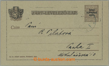 253512 - 1919 CRV18, Žilina issue (Šrobár's overprint), Hungarian 