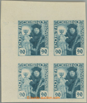 253542 -  ZT  hodnoty 90h v modré barvě na zn. papíru s lepem, lev