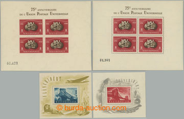 253572 - 1949 Mi.Bl.12, 13, 18A, B, favourite souvenir sheets Bridges