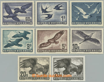 253580 - 1950-1953 Mi.967-973a, b; Ptáci kompletní série 60g-20Sch