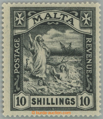253599 - 1921 SG.104, Ztroskotání Sv. Pavla £1 černá průsvitka 