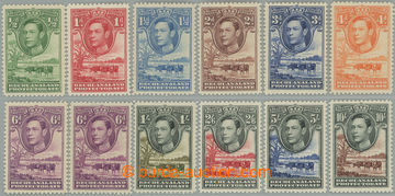 253607 - 1938 SG.118-128, Jiří VI. - Buvoli ½P - 10Sh; kompletní 