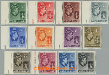 253609 - 1938 SG.110-121, Jiří VI. ½P-£1; kompletní série na k