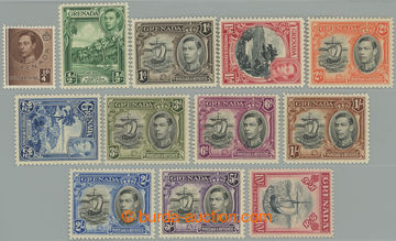 253616 - 1938-1950 SG.152-163b Jiří VI. Motivy ¼P - 10Sh, perforac