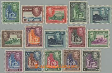 253619 - 1938-1947 SG.149-159, George VI. local motives ½P - £1; XF