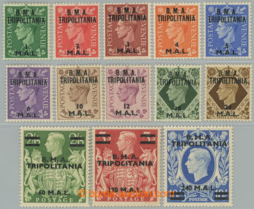 253643 - 1948 BRITSKÁ OKUPACE / SG.T1-T13, Jiří VI. 1 MAL - 240 MA