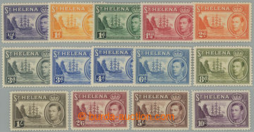 253644 - 1938 SG.131-140, Jiří VI. Fregata před Jamestownem ½P - 