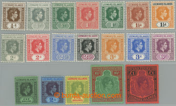 253649 - 1938 SG.95-114c, George VI. ¼P-1£; luxury series, some als