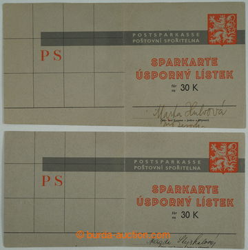 253657 - 1940-1945 [SBÍRKY]  FORMULÁŘE / sestava 20ks různých ce