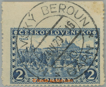 253686 - 1926 Pof.229 production flaw, Prague 2CZK blue without water