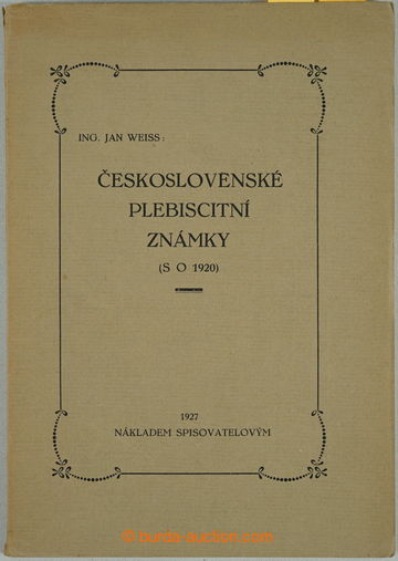 253712 - 1927 ČESKOSLOVENSKÉ PLEBISCITNÍ ZNÁMKY (SO 1920), J. Wei