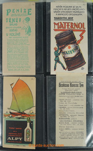253742 -  [COLLECTIONS]  ADVERTISING CARD / collection ca. 350 pcs of