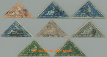 253773 - 1853-1864 SESTAVA / 8ks zn. emise Alegorie, 1x hodnota 1d, 3