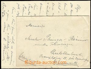 25382 - 1920 RAŠÍNOVÁ R., letter with signature written on/for am