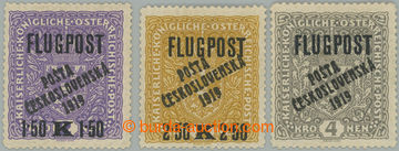 253836 -  Pof.52-54, Letecké FLUGPOST, kompletní série, vše s př